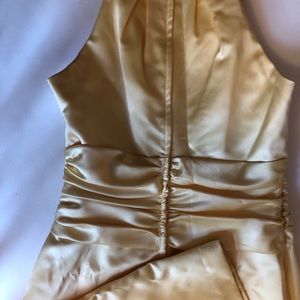 Yellow bridesmaid’s dress